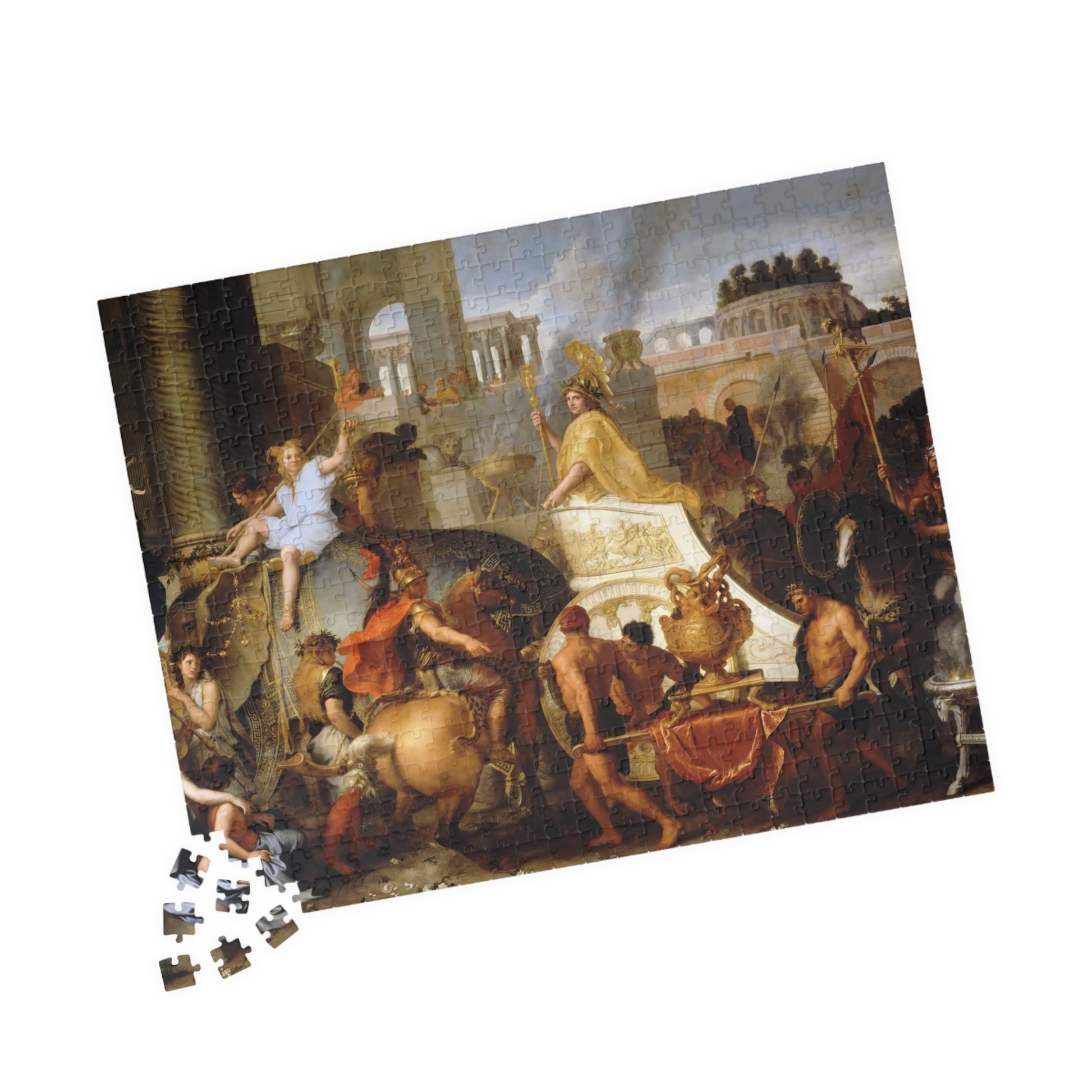 Entry of Alexander in Babylon Puzzle | Charles Le Brun - - 252 pcs (Horizontal) - 