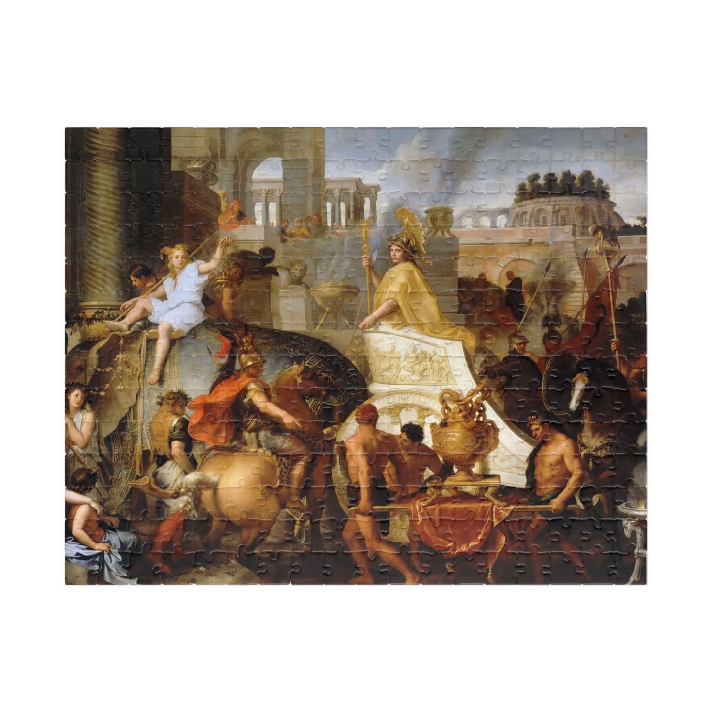 Entry of Alexander in Babylon Puzzle | Charles Le Brun - - 252 pcs (Horizontal) - 