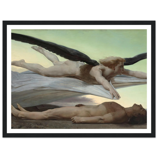 Equality Before Death (1848) Art Print | William Bouguereau - Framed Poster - 30x40 cm / 12x16″ - Black frame