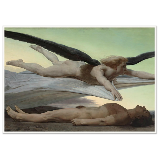 Equality Before Death (1848) Art Print | William Bouguereau - Framed Poster - 30x40 cm / 12x16″ - Black frame