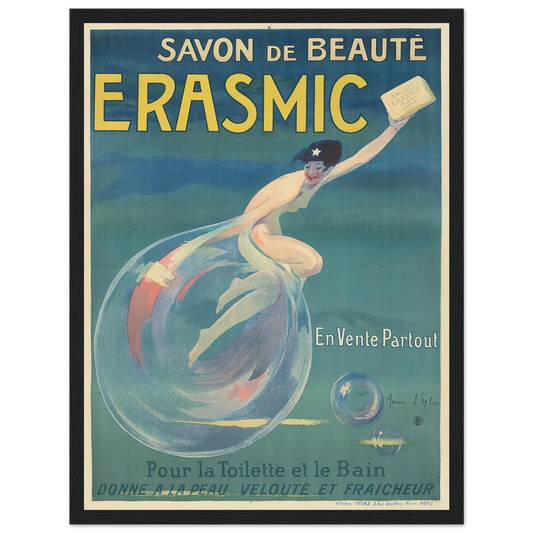 Erasmic (1912) Art Print | Jean Dylen - Framed Poster - 30x40 cm / 12x16″ - Black frame