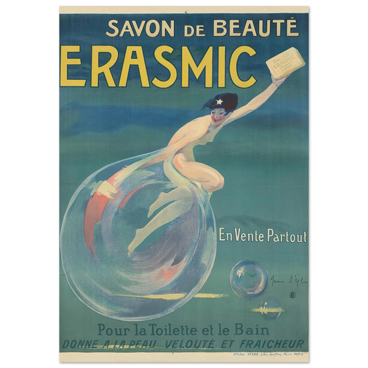 Erasmic (1912) Art Print | Jean Dylen - Framed Poster - 30x40 cm / 12x16″ - Black frame