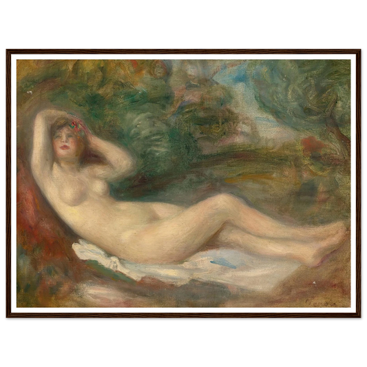 Étude De Nu (circa 1882) Art Print | Pierre Auguste Renoir - Framed Poster - 30x40 cm / 12x16″ - Black frame