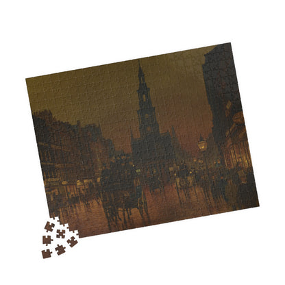 Evening on the strand, London Puzzle | John Atkinson Grimshaw - - 252 pcs (Horizontal) - 