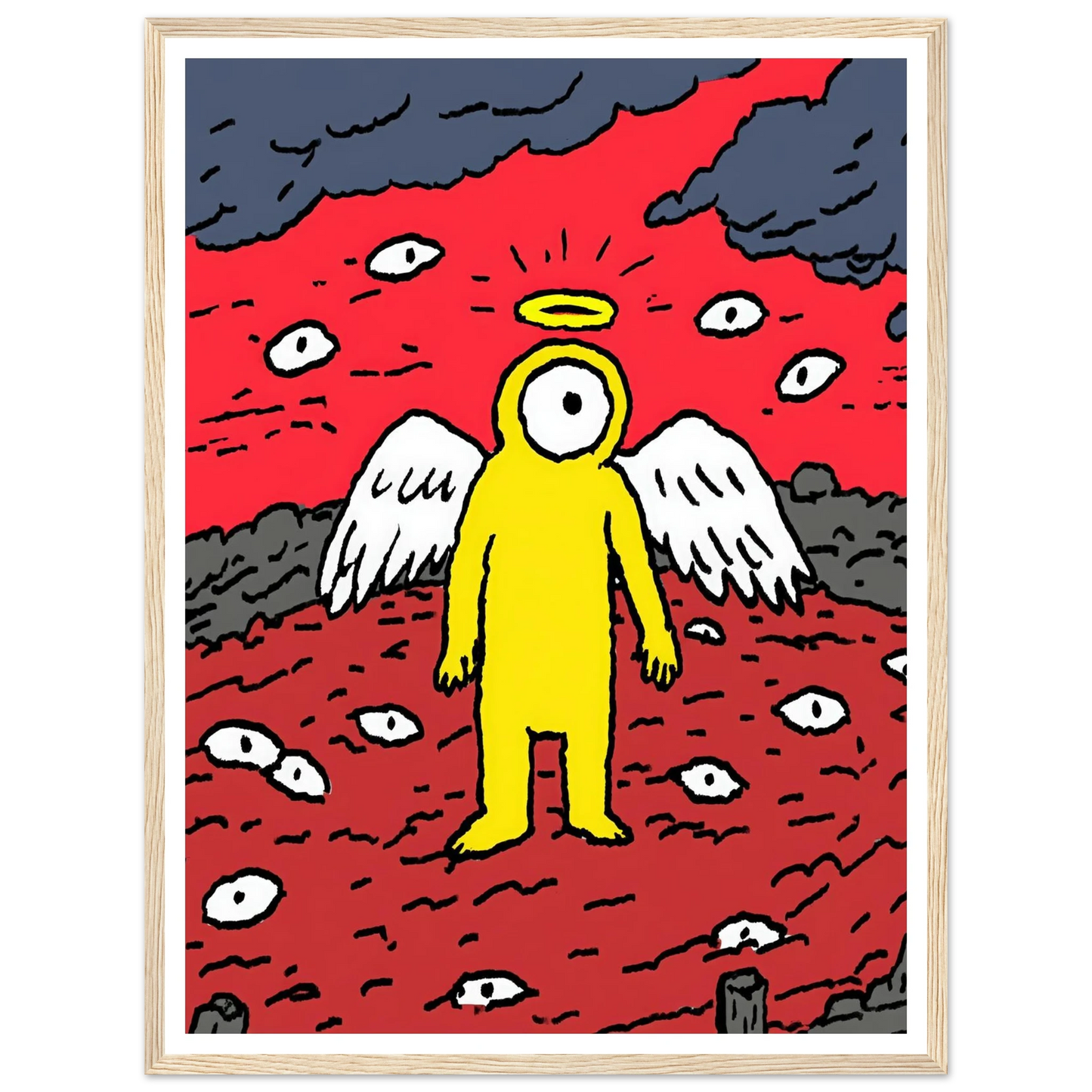 Eyes of the Night Sky - Framed Poster - 30x40 cm / 12x16″ - Black frame