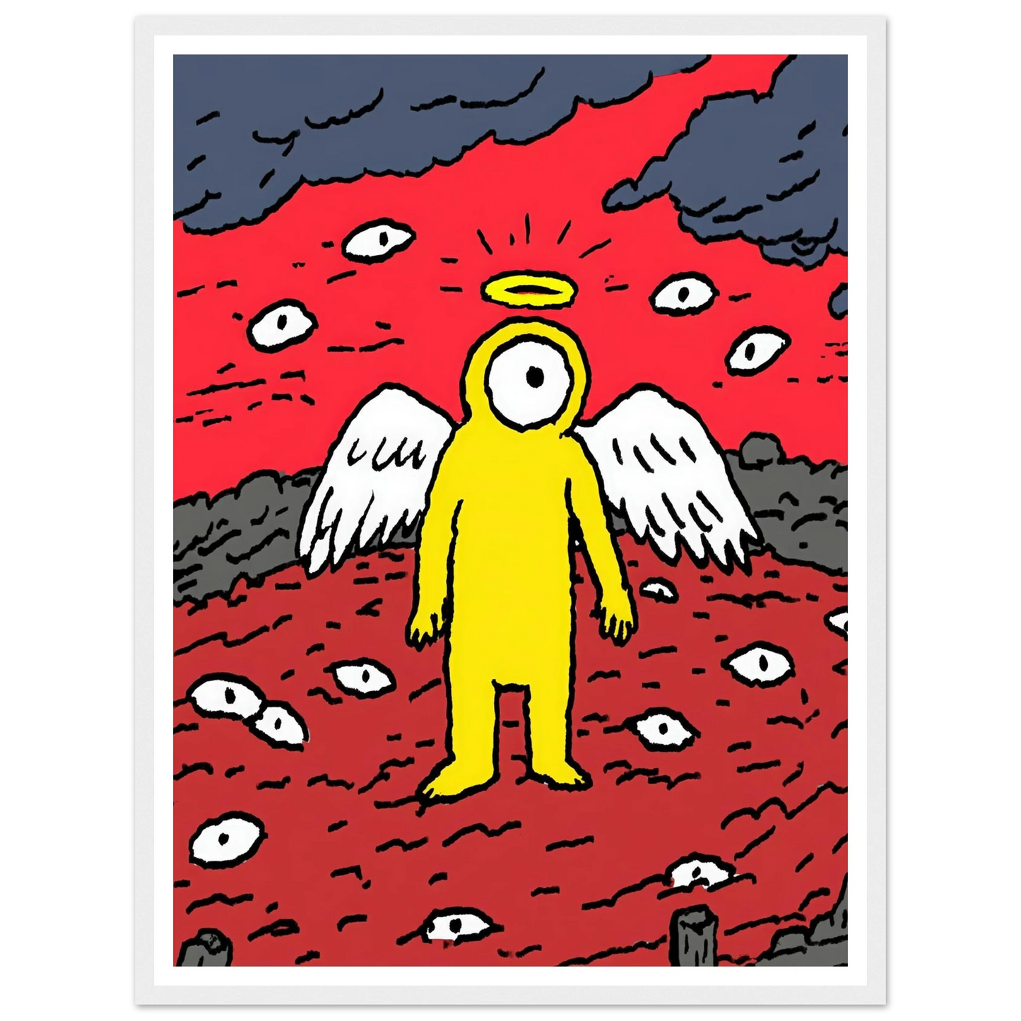 Eyes of the Night Sky - Framed Poster - 30x40 cm / 12x16″ - Black frame