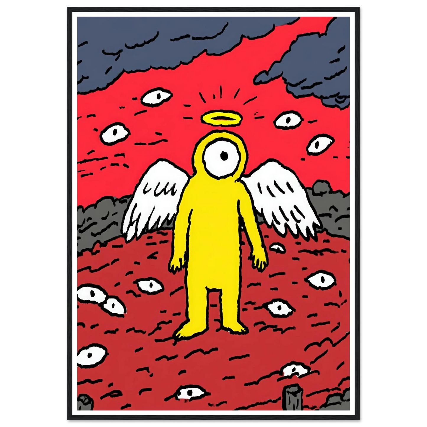 Eyes of the Night Sky - Framed Poster - 30x40 cm / 12x16″ - Black frame