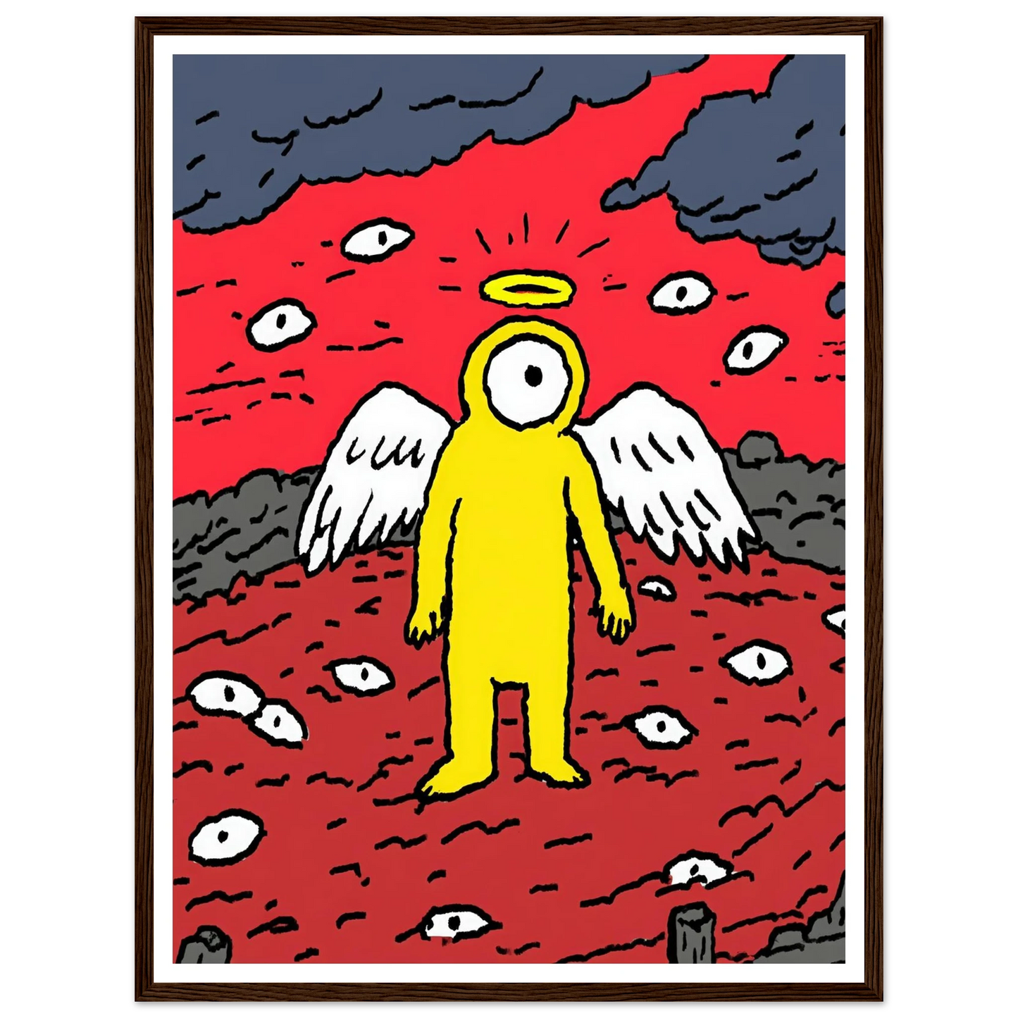 Eyes of the Night Sky - Framed Poster - 30x40 cm / 12x16″ - Black frame