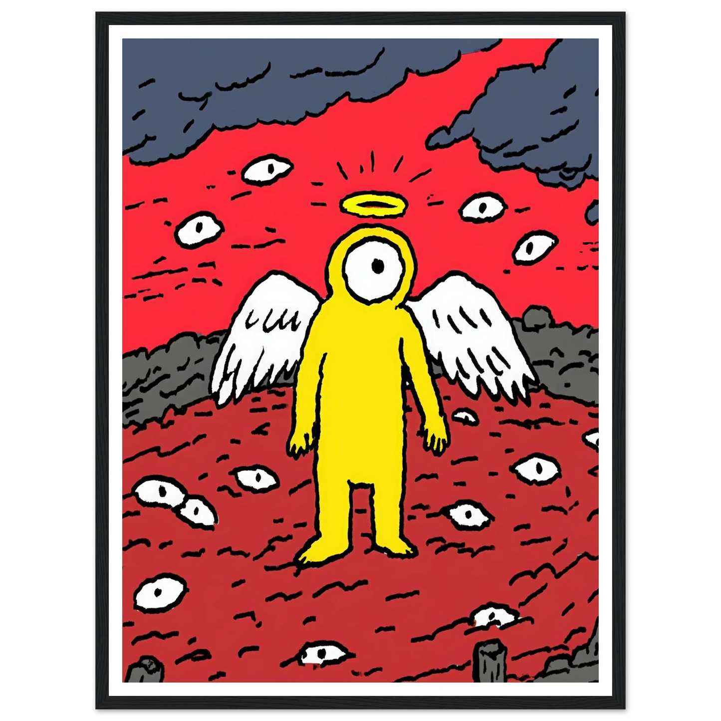 Eyes of the Night Sky - Framed Poster - 30x40 cm / 12x16″ - Black frame