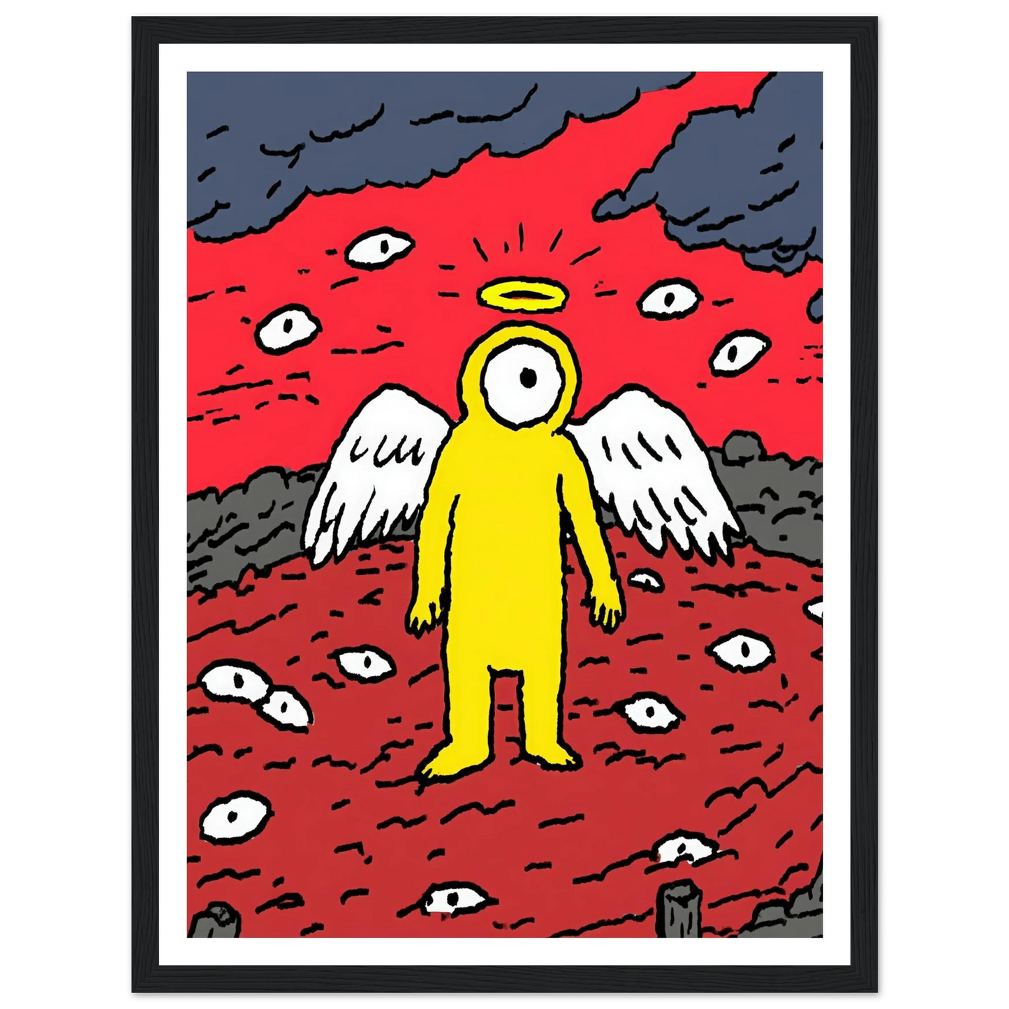 Eyes of the Night Sky - Framed Poster - 30x40 cm / 12x16″ - Black frame