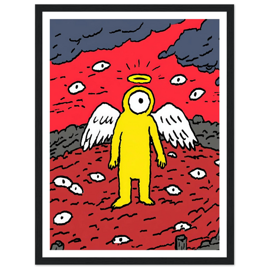 Eyes of the Night Sky - Framed Poster - 30x40 cm / 12x16″ - Black frame
