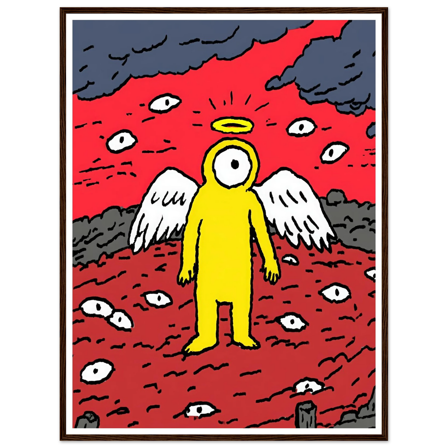 Eyes of the Night Sky - Framed Poster - 30x40 cm / 12x16″ - Black frame