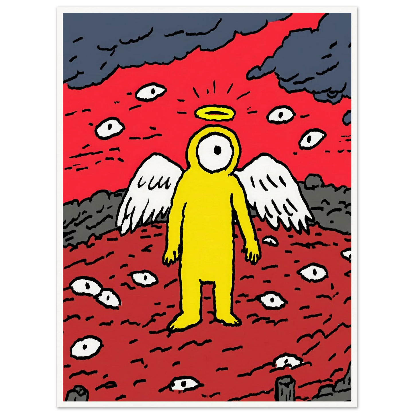 Eyes of the Night Sky - Framed Poster - 30x40 cm / 12x16″ - Black frame