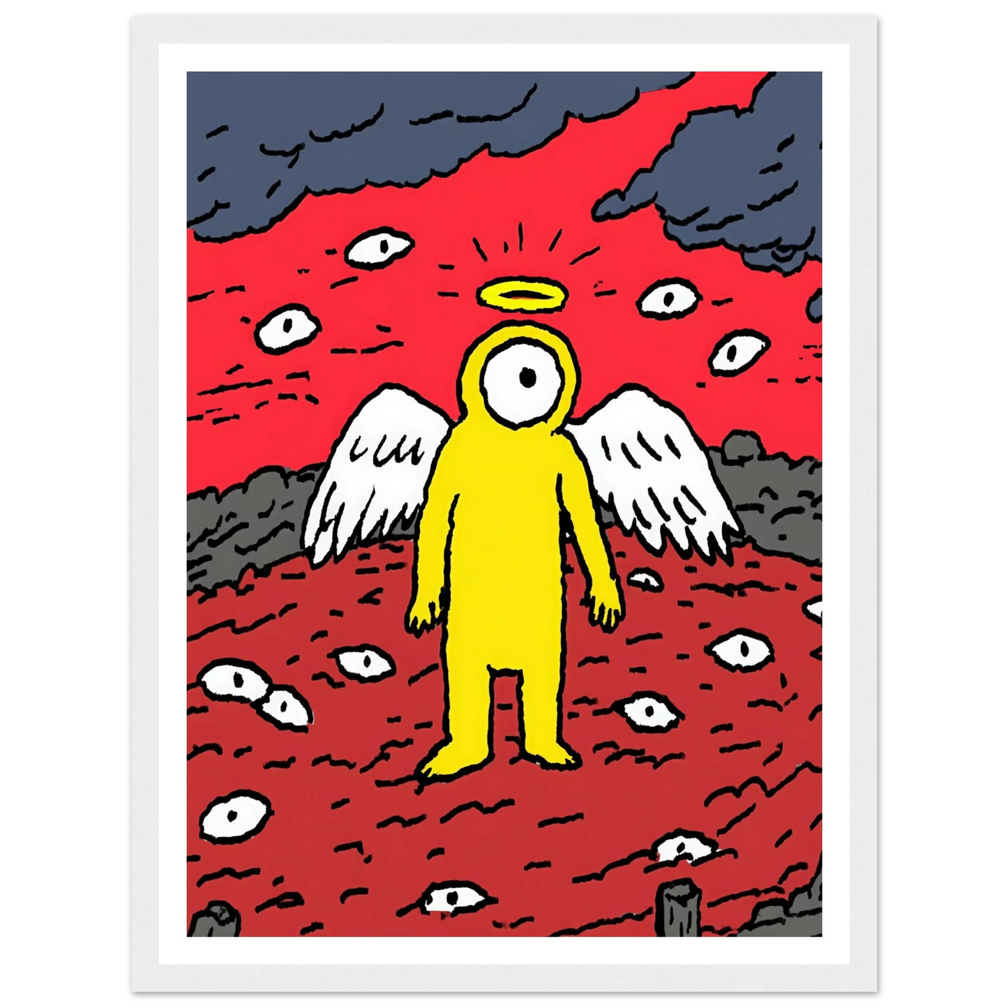 Eyes of the Night Sky - Framed Poster - 30x40 cm / 12x16″ - Black frame