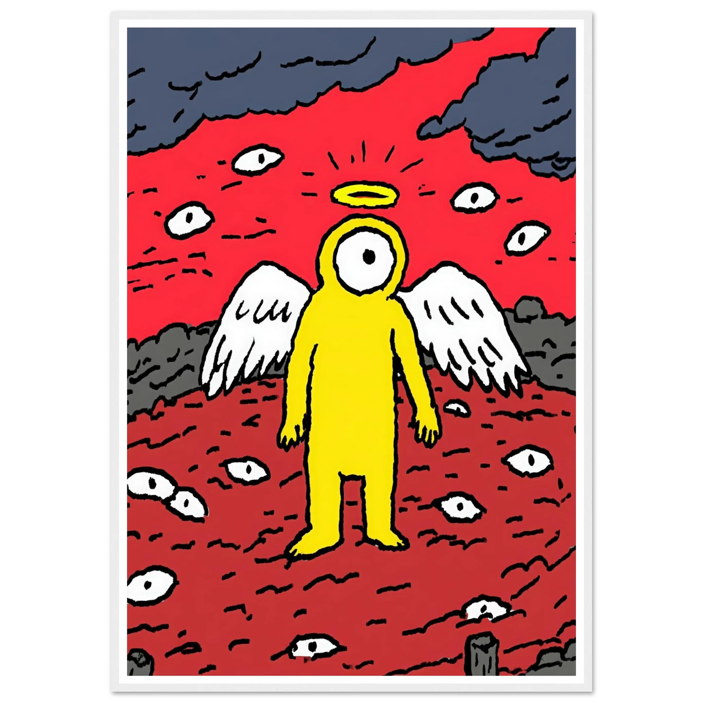 Eyes of the Night Sky - Framed Poster - 30x40 cm / 12x16″ - Black frame