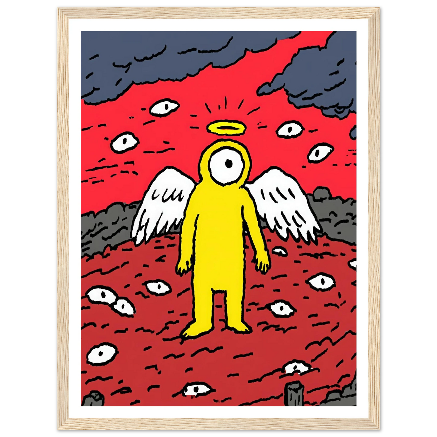 Eyes of the Night Sky - Framed Poster - 30x40 cm / 12x16″ - Black frame