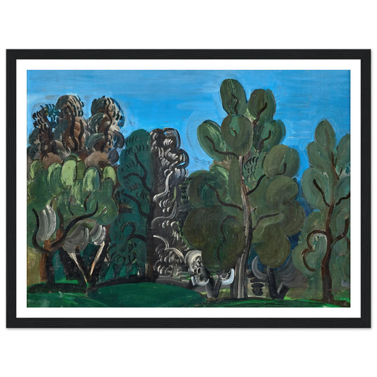 Eze (1926) Art Print | Raoul Dufy - Framed Poster - 30x40 cm / 12x16″ - Black frame