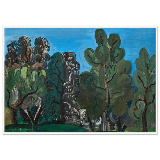 Eze (1926) Art Print | Raoul Dufy - Framed Poster - 30x40 cm / 12x16″ - Black frame