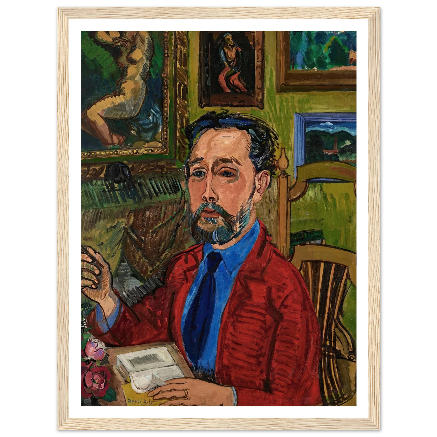 Portrait du poète Joachim Gasquet (1919) Art Print | Raoul Dufy-Quipham Collections