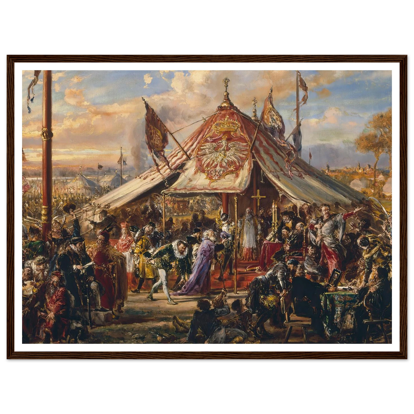 Power of Commonwealth at its Zenith, from the series “History of Civilization in Poland” (1889) Art Print | Jan Matejko-Quipham Collections