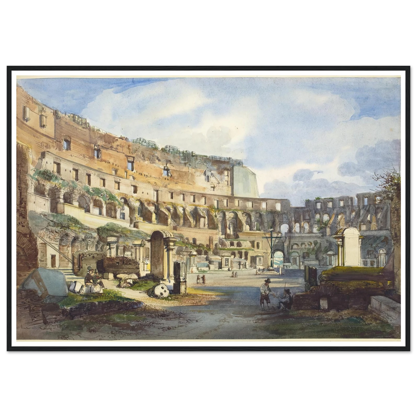 Interior of the Colosseum Art Print | Ippolito Caffi-Quipham Collections