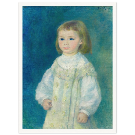 Lucie Berard (Child in White) (1883) Art Print | Pierre Auguste Renoir-Quipham Collections