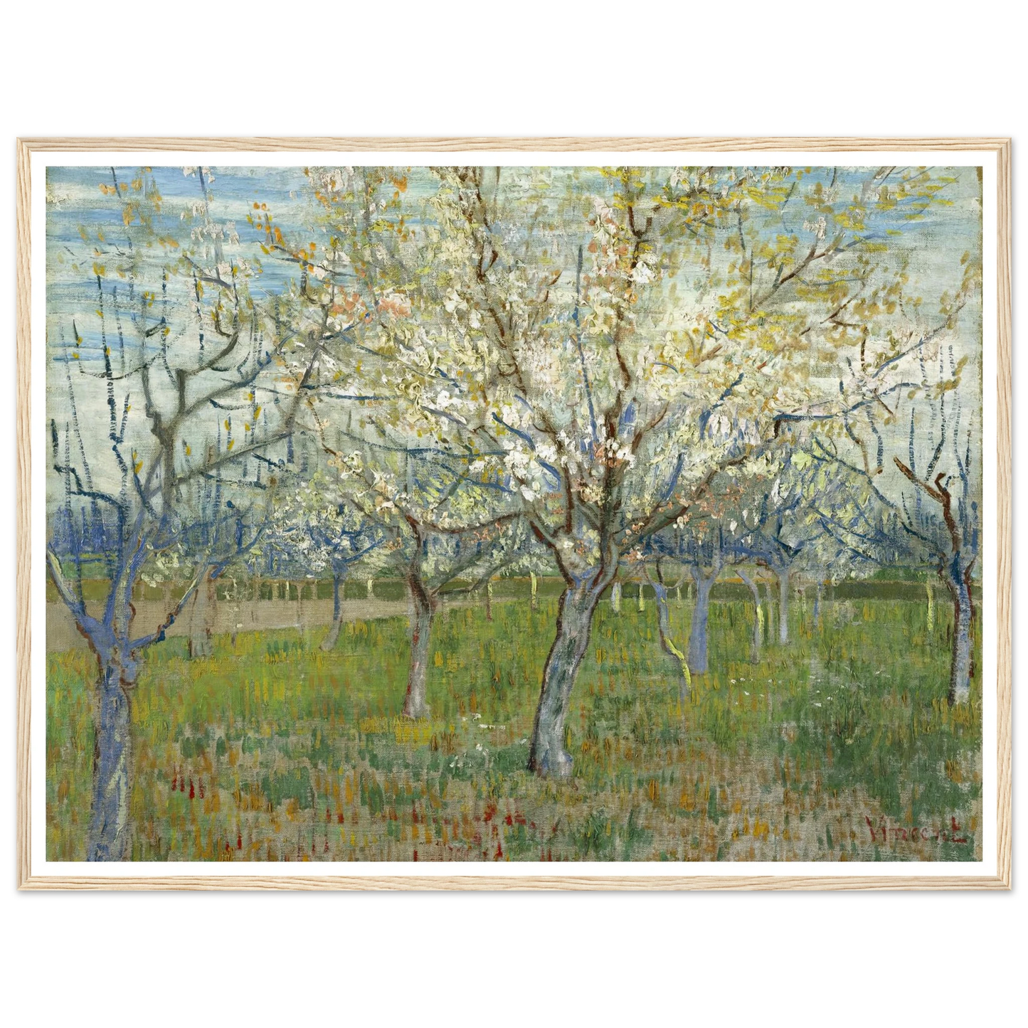 The Pink Orchard (1888) Art Print | Vincent van Gogh-Quipham Collections