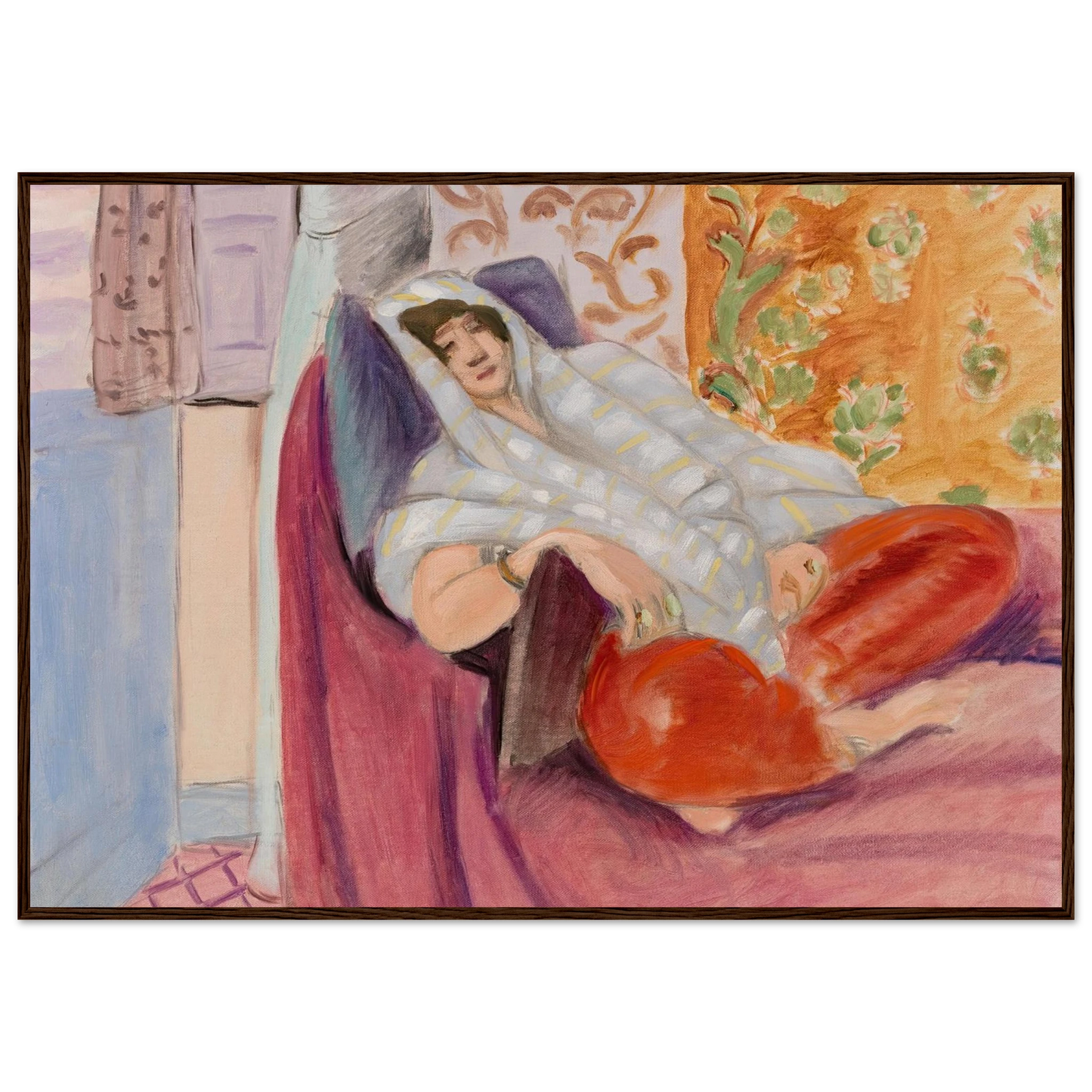 Woman Reclining (1921) Art Print | Henri Matisse-Quipham Collections