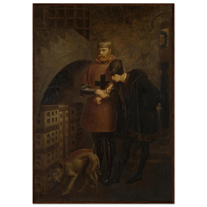 Louis XI of France visiting Cardinal Balue in his iron cage (1883) Art Print | Jean Leon Gerome-Quipham Collections