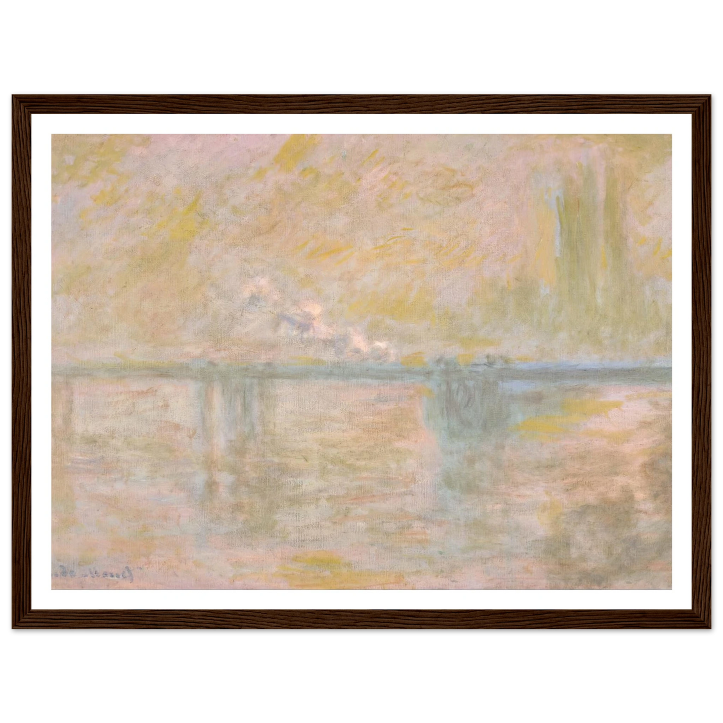 Charing-Cross Bridge in London (circa 1902) Art Print | Claude Monet-Quipham Collections