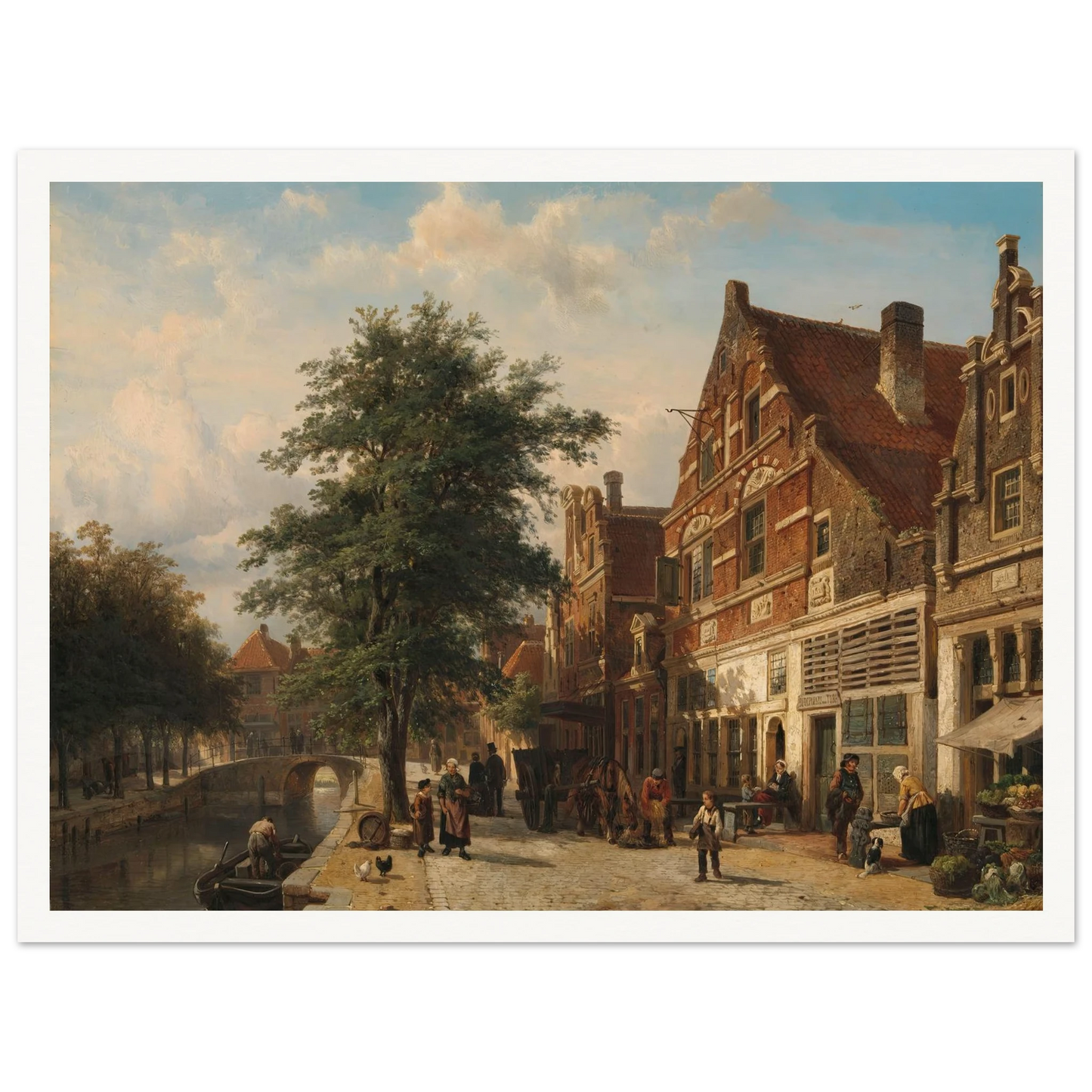 The Zuiderhavendijk, Enkhuizen (1868) Art Print | Cornelis Springer-Quipham Collections