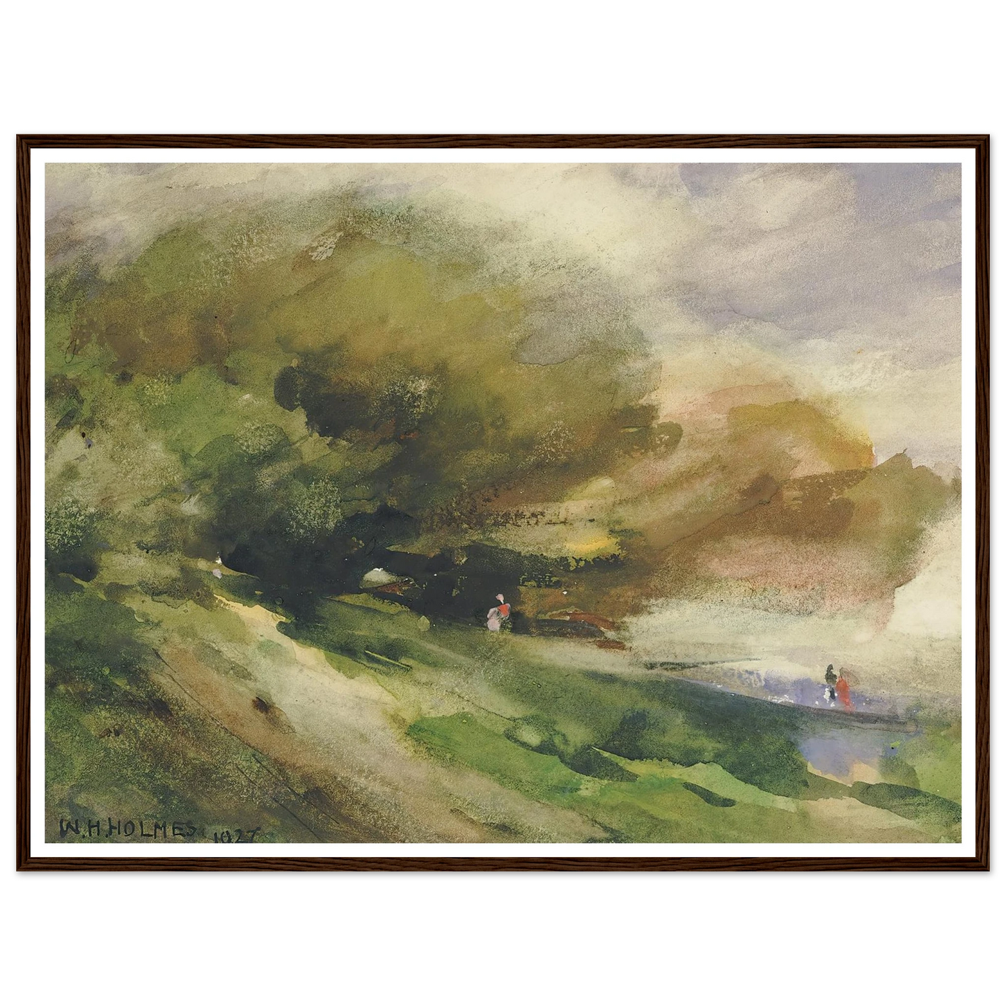 The Shaded Walk (1927) Art Print | William Henry Holmes-Quipham Collections