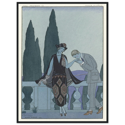La Villa d’Este ; France XXe siècle (1923) Art Print | George Barbier-Quipham Collections