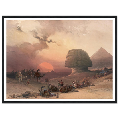 Approach of the simoom. Desert of Gizeh. (1846-1849) Art Print | David Roberts-Quipham Collections