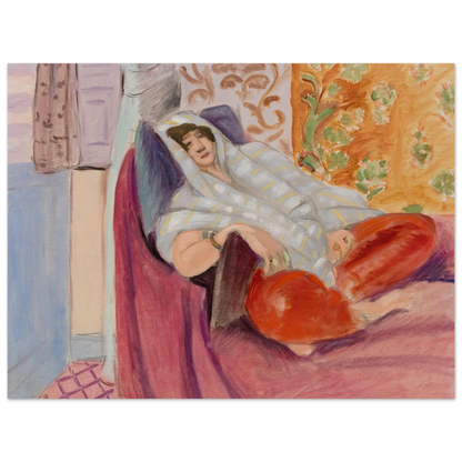 Woman Reclining (1921) Art Print | Henri Matisse-Quipham Collections