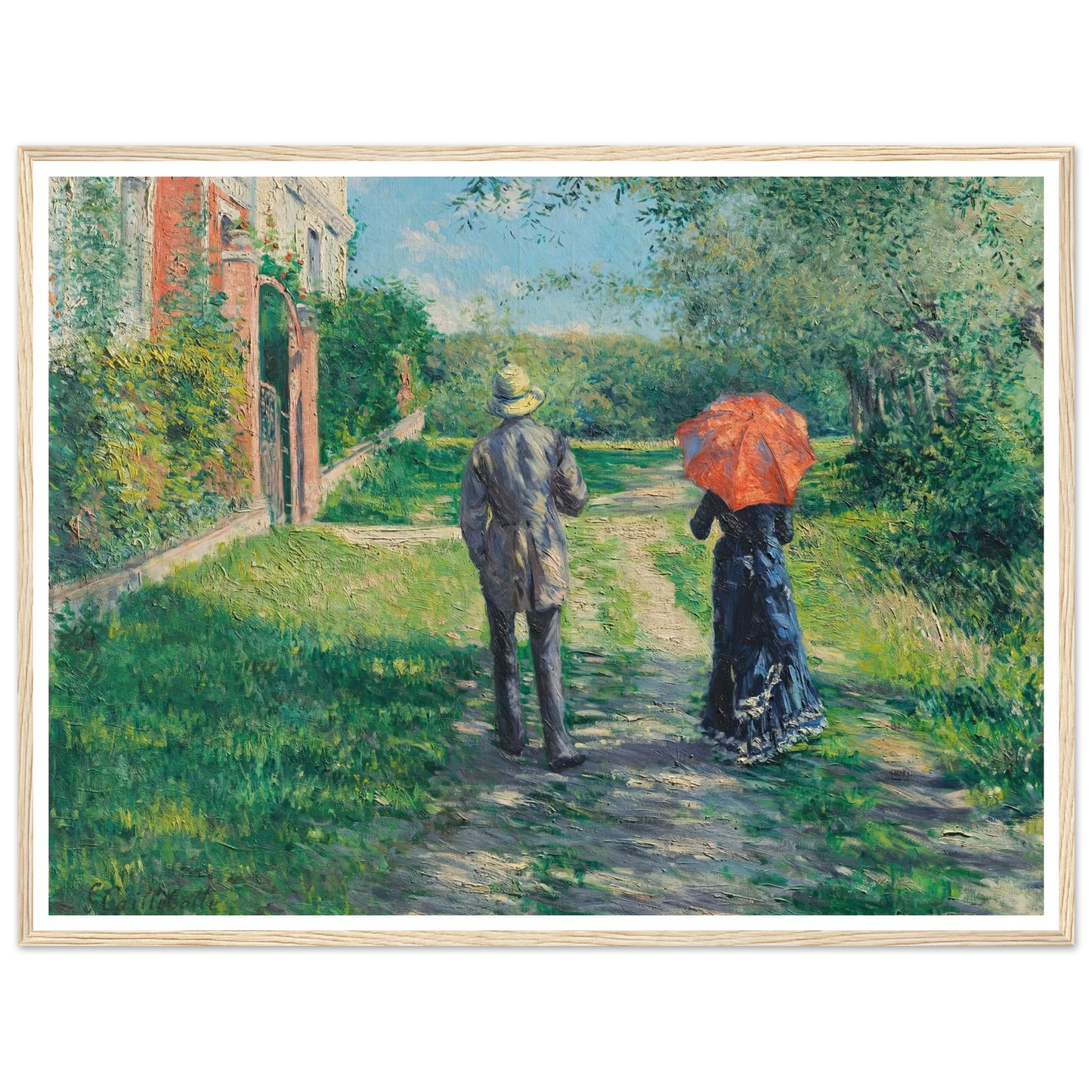 Chemin Montant (1881) Art Print | Gustave Caillebotte-Quipham Collections