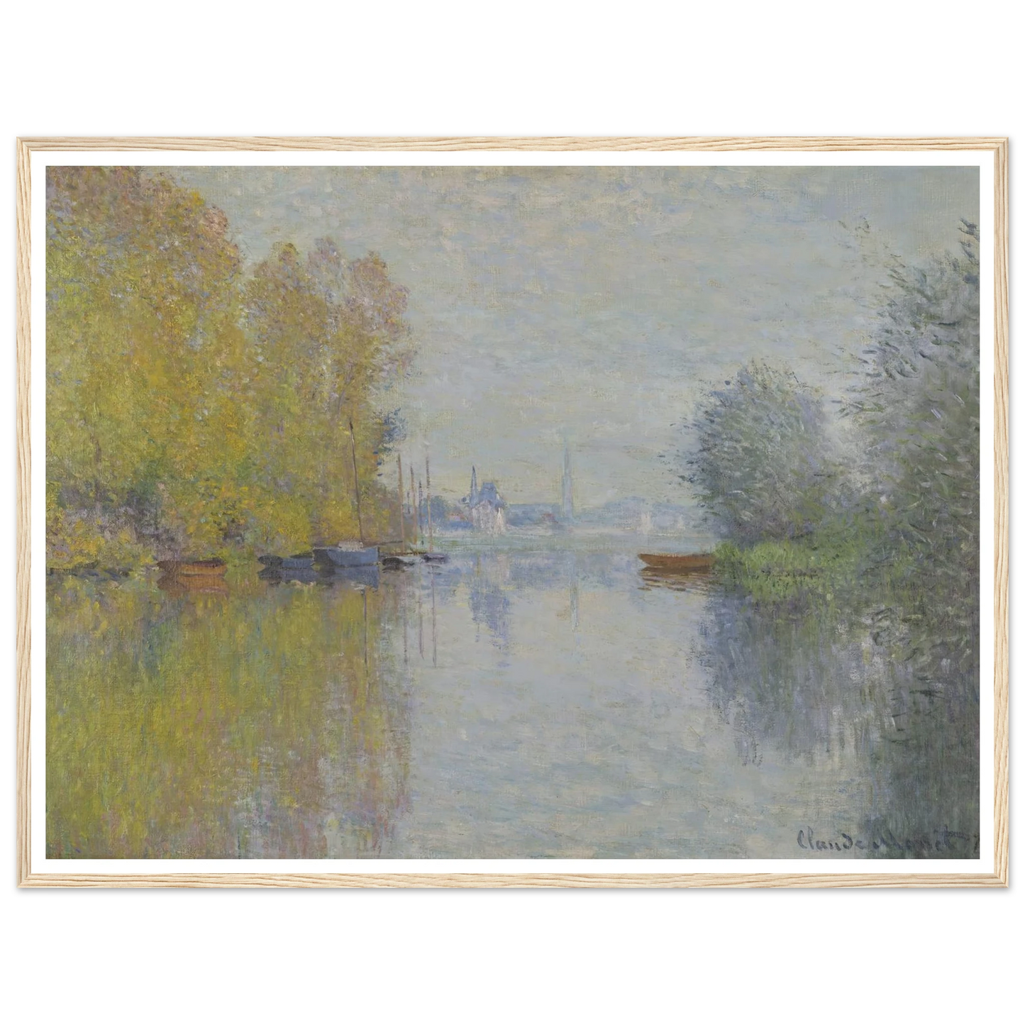 Autumn on the Seine, Argenteuil (1873) Art Print | Claude Monet-Quipham Collections