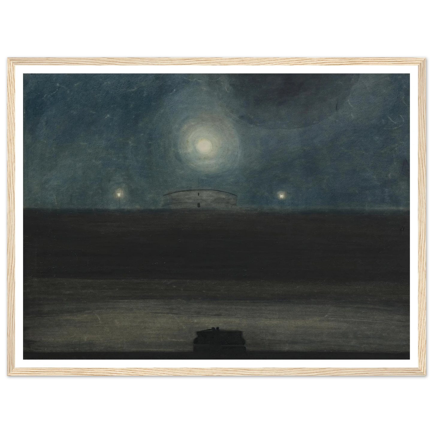 Strand met maan (1908) Art Print | Leon Spilliaert-Quipham Collections