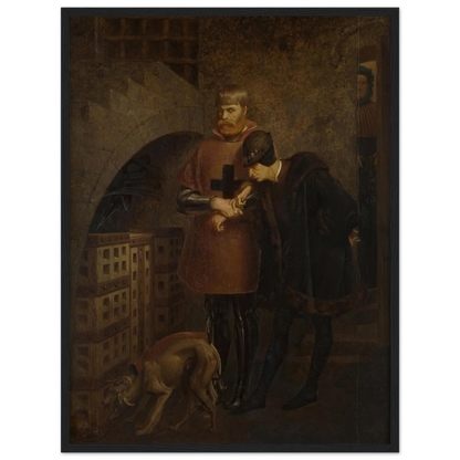 Louis XI of France visiting Cardinal Balue in his iron cage (1883) Art Print | Jean Leon Gerome-Quipham Collections