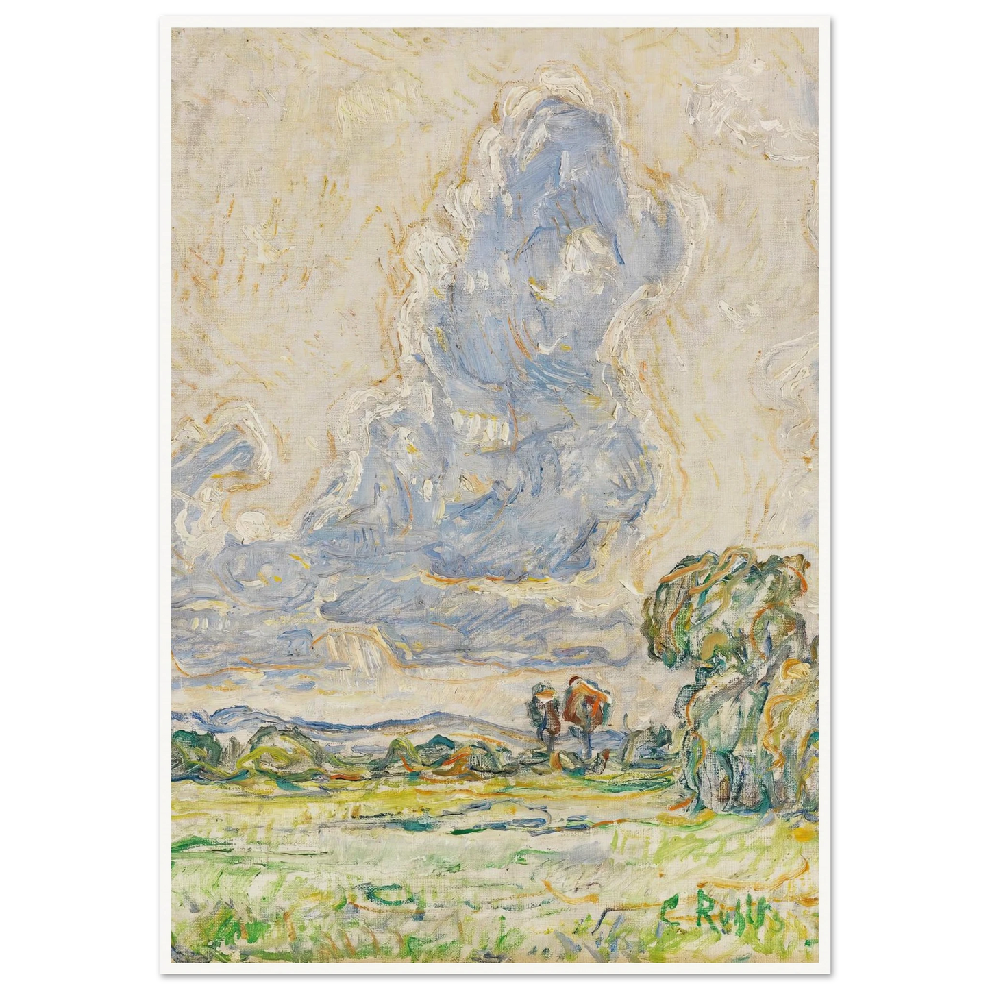 Landschaft (1903) Art Print | Christian Rohlfs-Quipham Collections