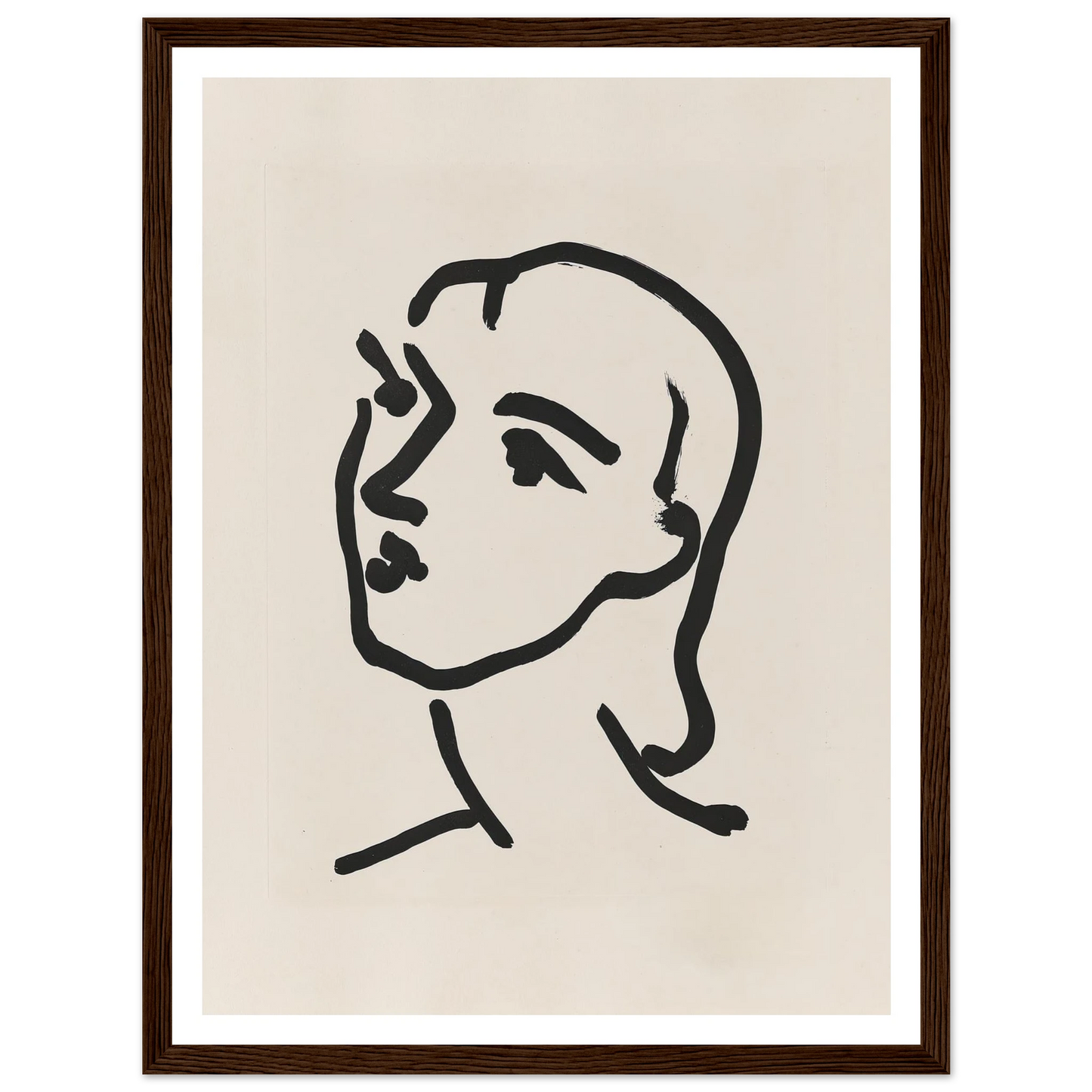 Nadia aux cheveux lisses (1948) Art Print | Henri Matisse-Quipham Collections