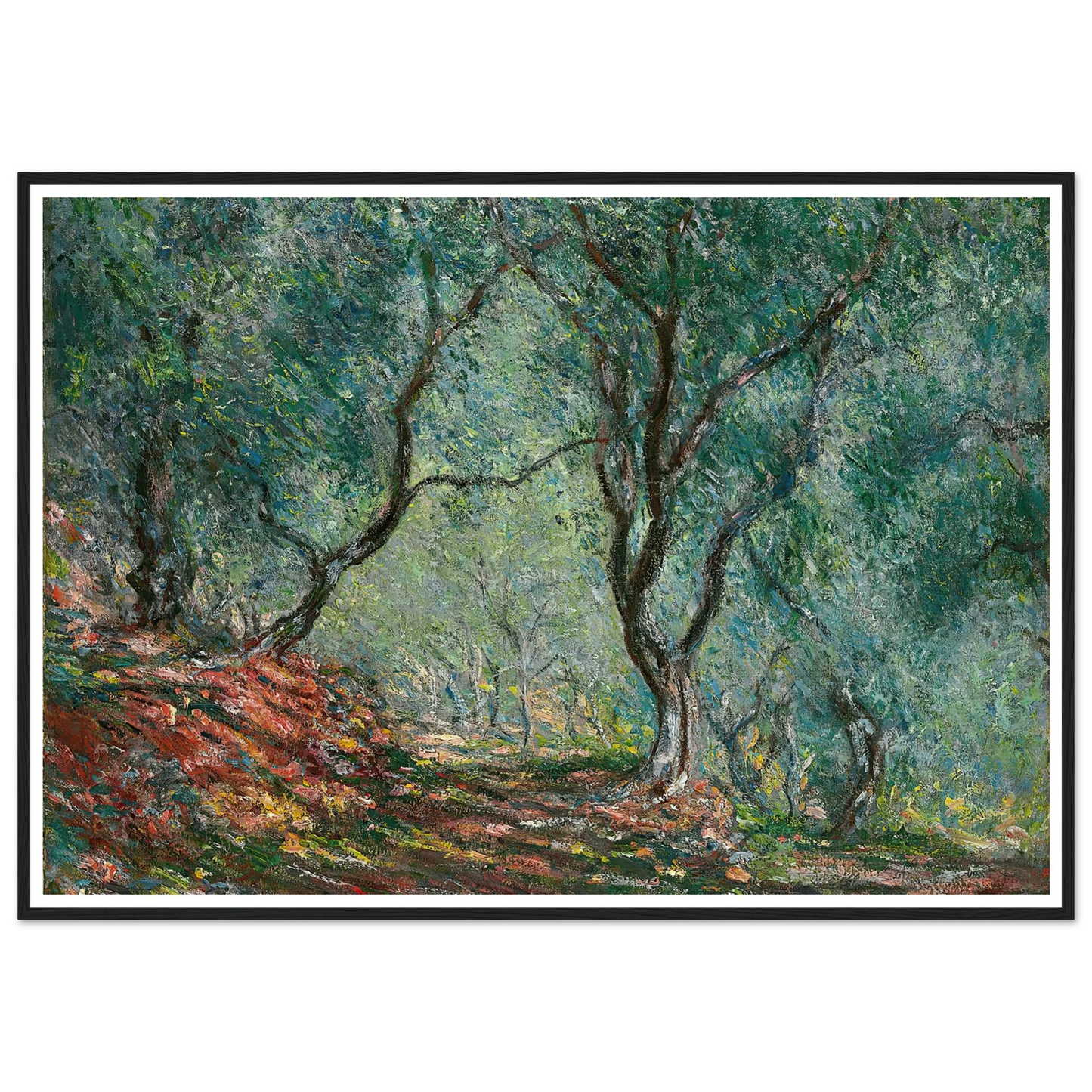 Bois d’oliviers au jardin Moreno (1884) Art Print | Claude Monet-Quipham Collections