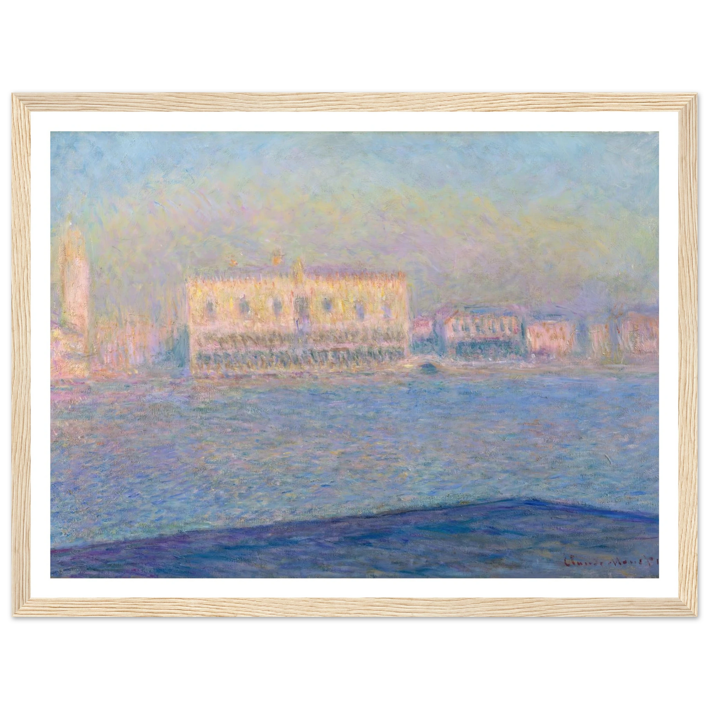 The Doge’s Palace Seen from San Giorgio Maggiore (1908) Art Print | Claude Monet-Quipham Collections