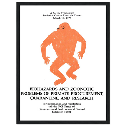 Biohazards and zoonotic problems of primate procurement, quarantine, and research (1975) Art Print | National Institutes of Health-Quipham Collections