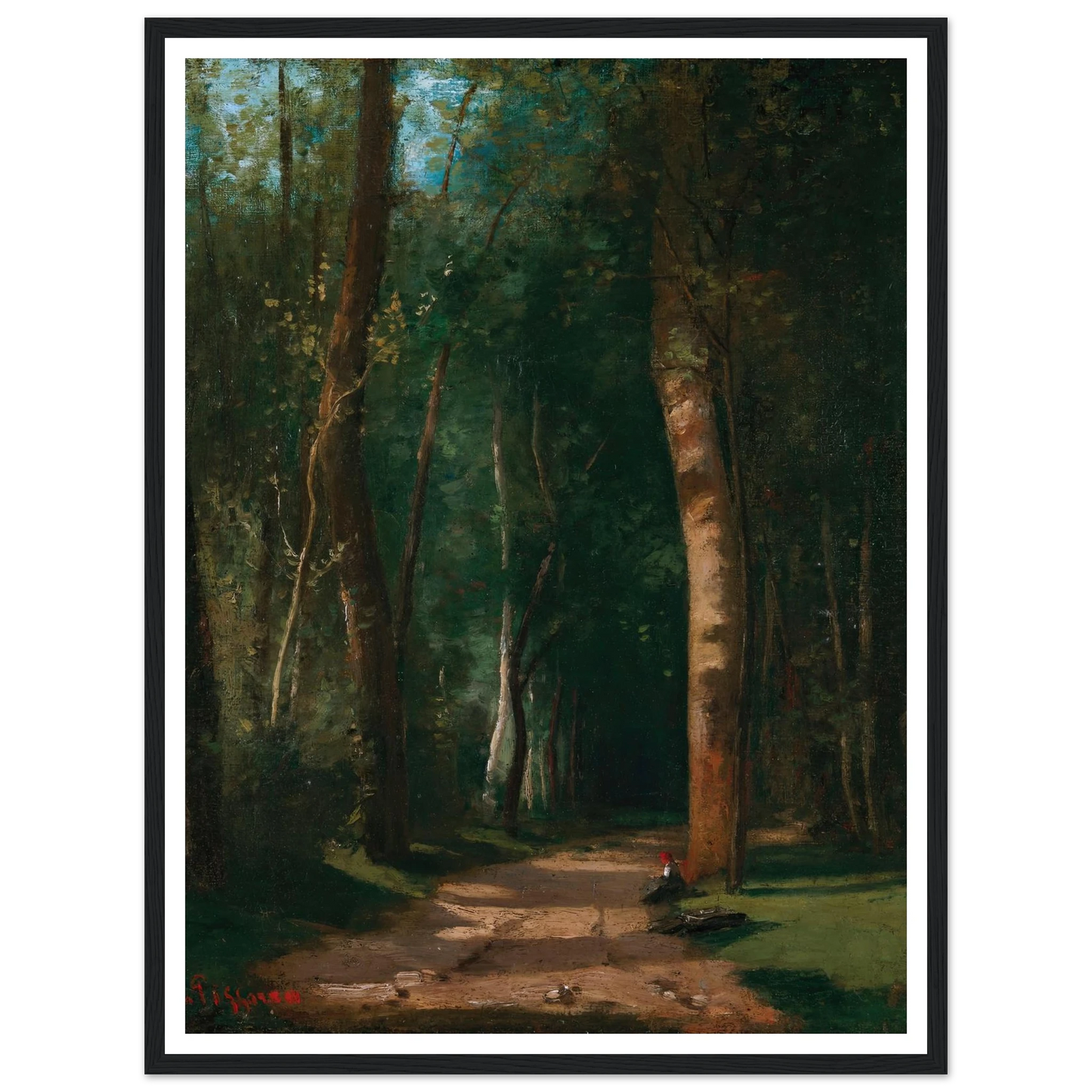 Allée Dans Une Fôret Art Print | Camille Pissarro-Quipham Collections