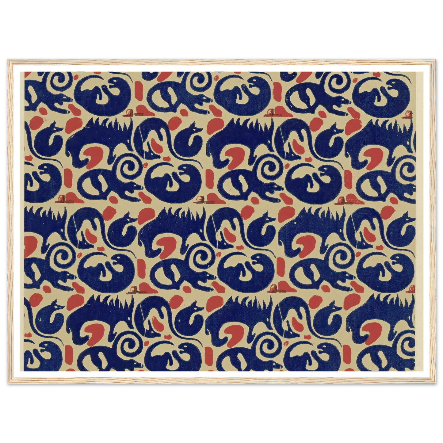 Buntpapier (Tiere) (1902 - 1906) Art Print | Maria von Uchatius-Quipham Collections