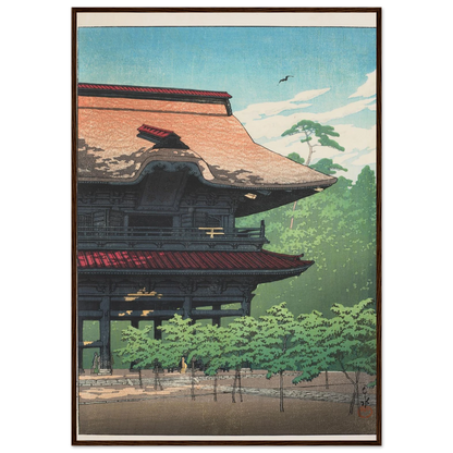 Kamakura Kenchoji (Kenchoji Temple in Kamakura) (1933) Art Print | Kawase Hasui-Quipham Collections