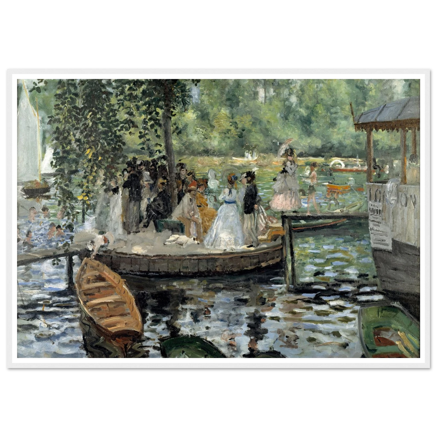 La Grenouillère Art Print | Pierre Auguste Renoir-Quipham Collections