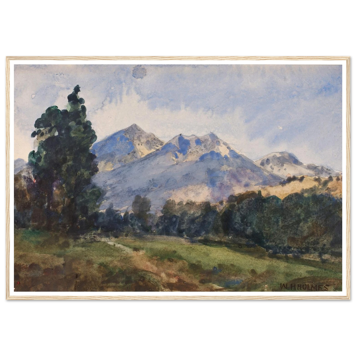 Wyoming Foot Hills (1921) Art Print | William Henry Holmes-Quipham Collections
