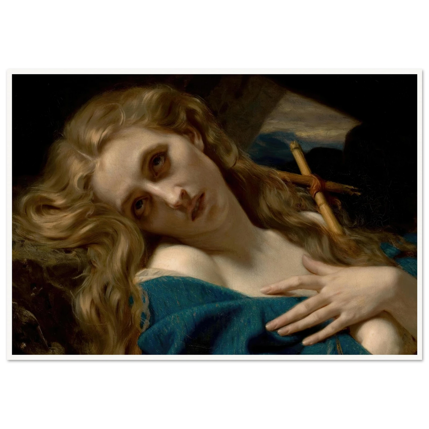 Mary Magdalene in the Cave (1868) Art Print | Hugues Merle-Quipham Collections